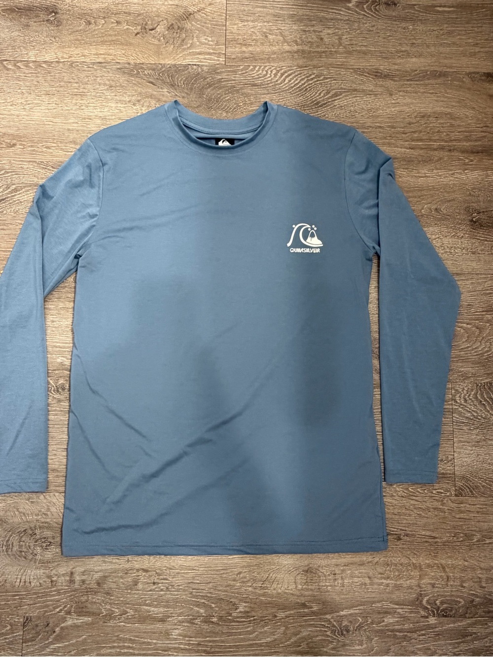 Quiksilver Long Sleeve Crew Tee in Slate Blue